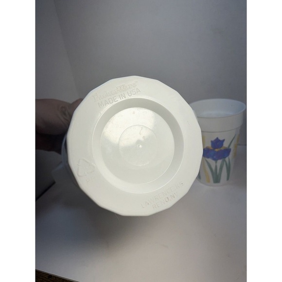 PackerWare Vintage 2 QT‎ Floral Pitcher Made in USA 2 Water Cups - Picture 6 of 9